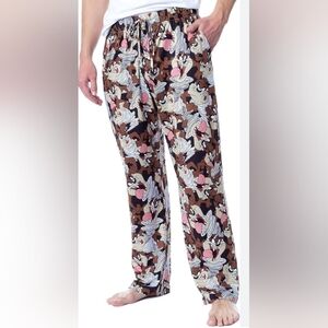Looney Tunes Taz Tasmanian Devil PJ sleep Bottoms Lounge Pants Brown XXL NWOT